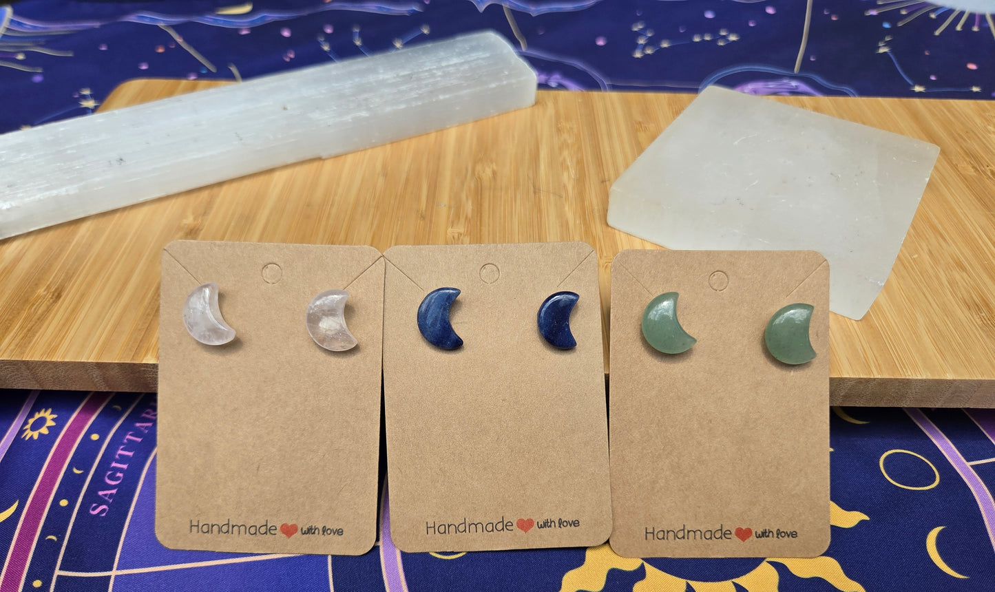 Crystal Moon Earrings