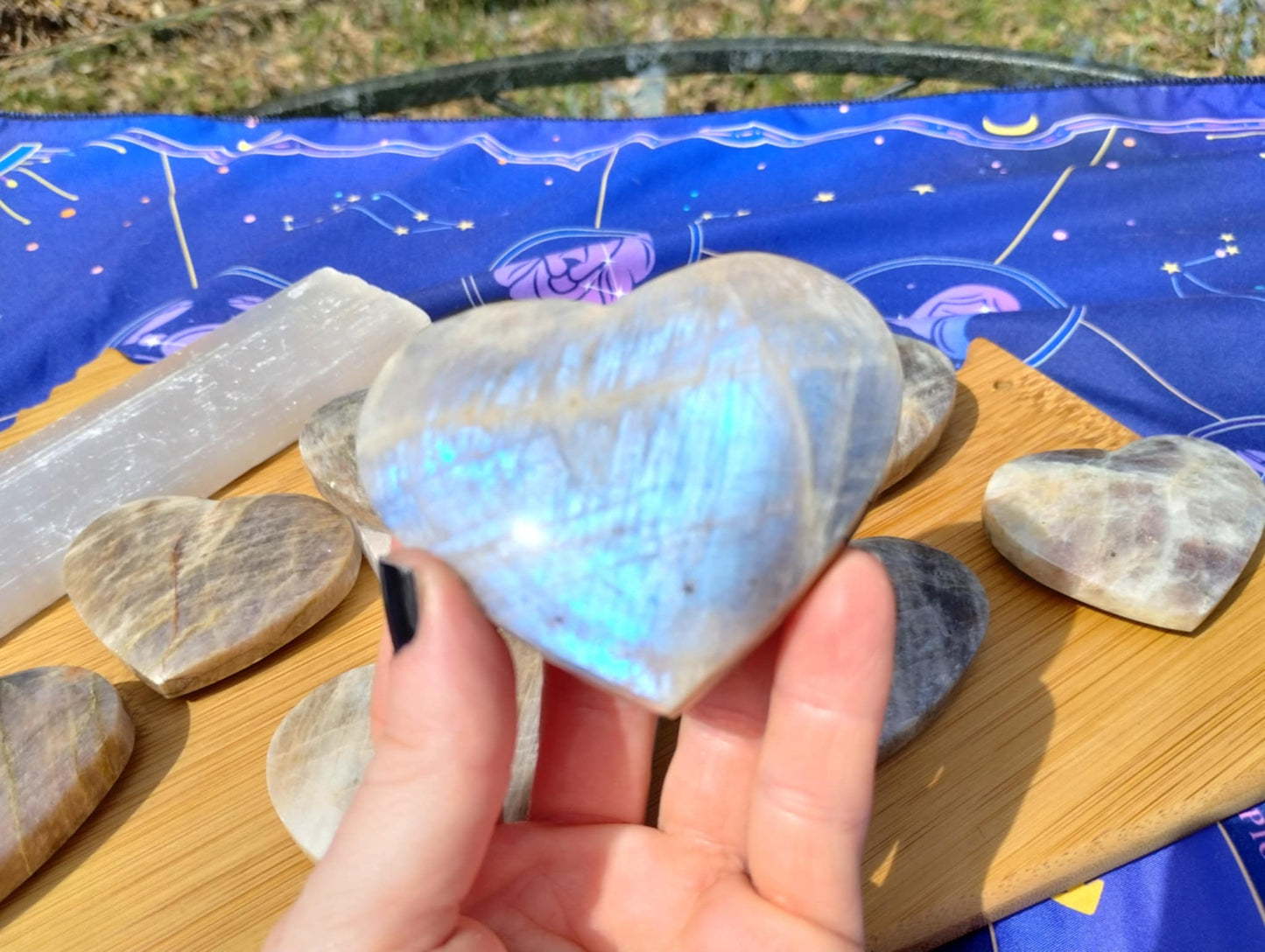 Blue Moonstone 🌙 Heart