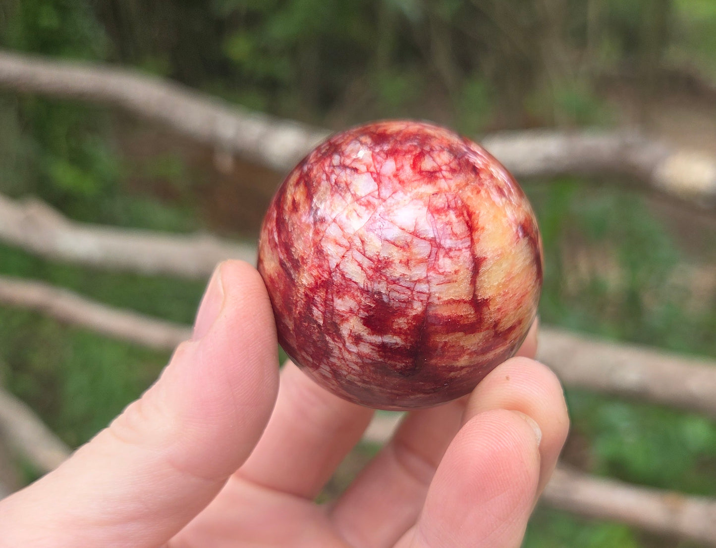 Red Moonstone 🌙 Sphere