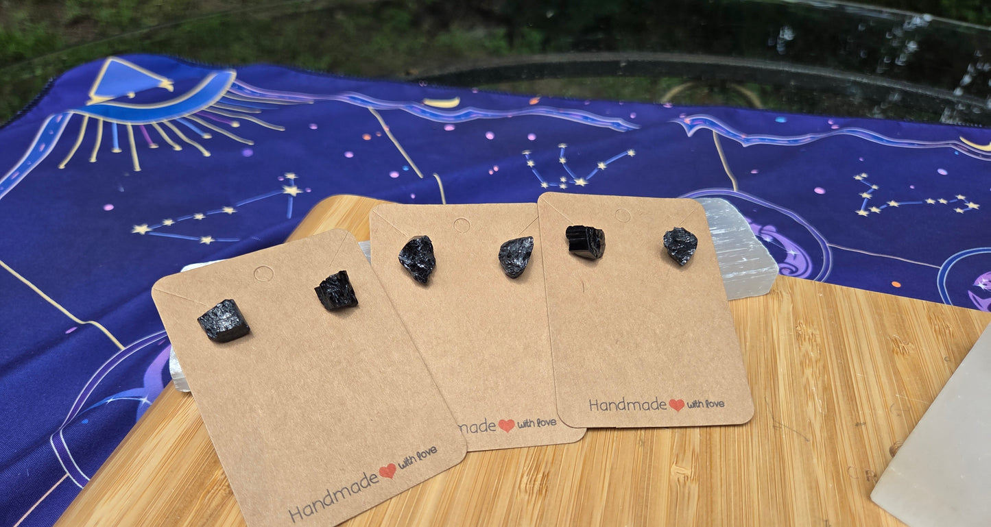 Black Tourmaline Earrings