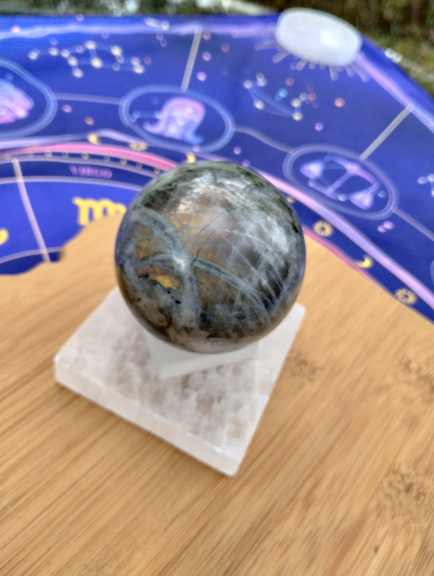 Purple Labradorite Sphere