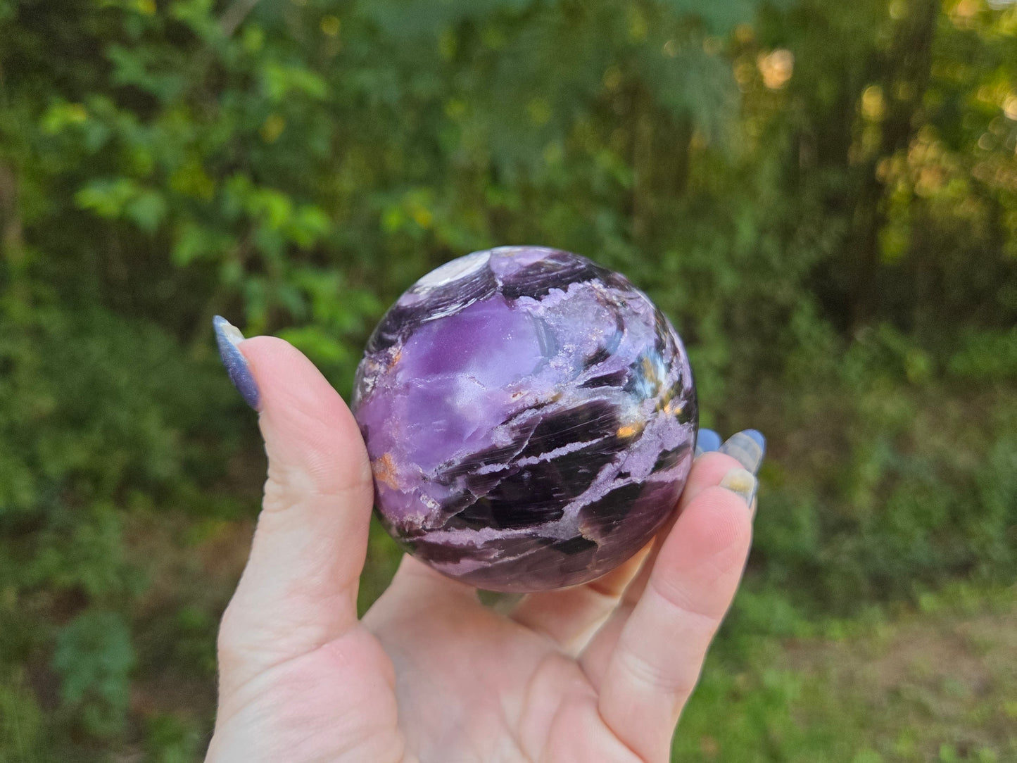 Gem Lepidolite Sphere💫