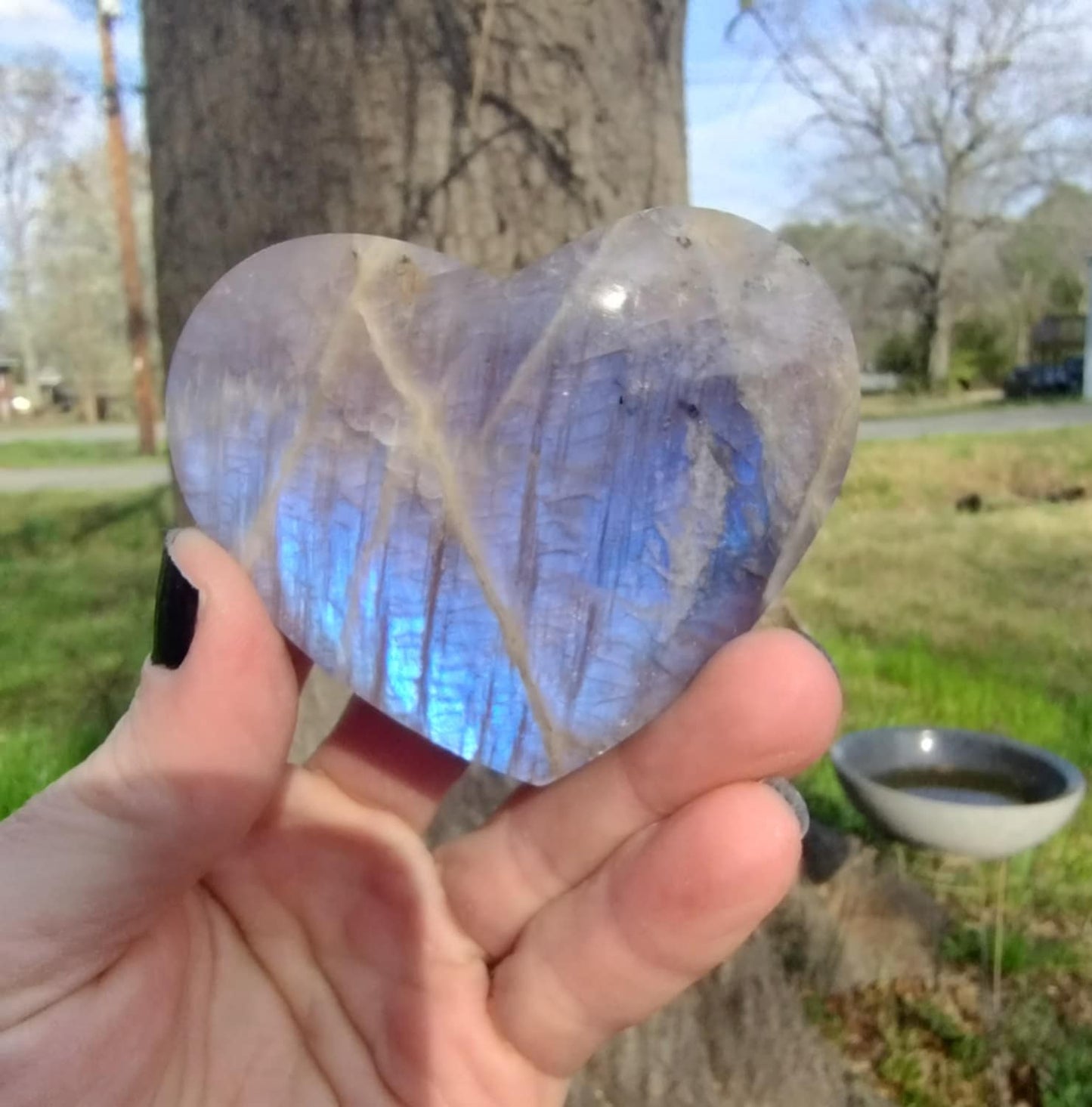 Blue Moonstone 🌙 Heart