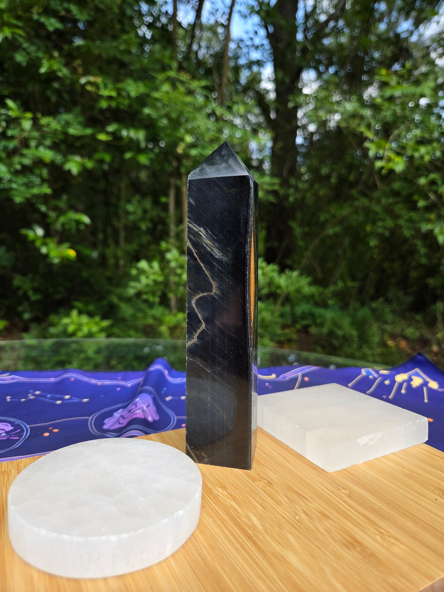 Blue Tigers Eye Tower