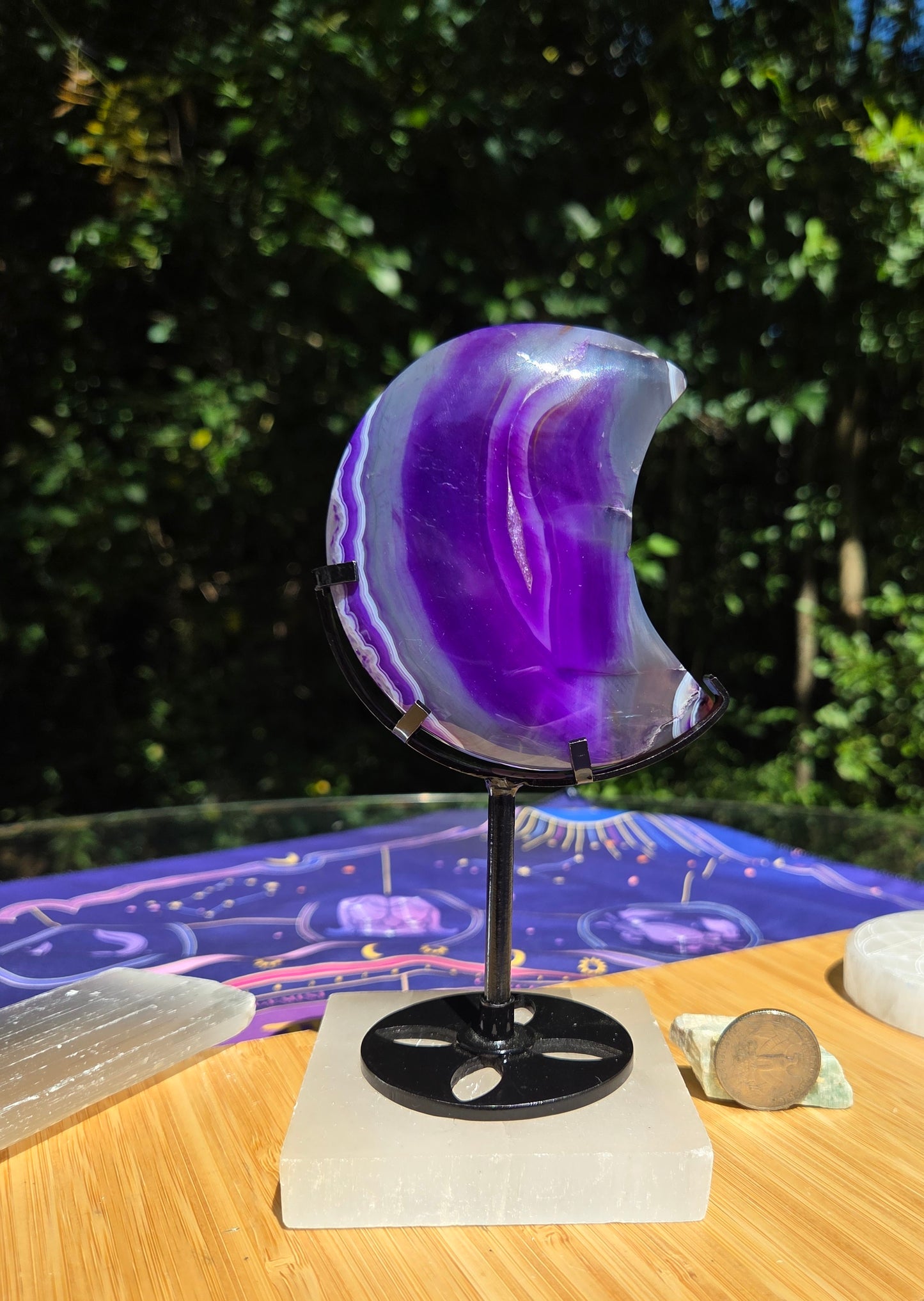 Purple Sardonyx Moon