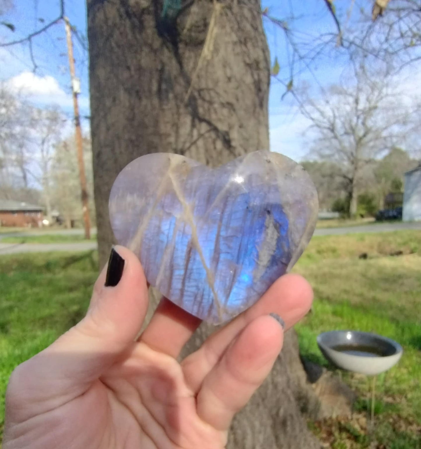 Blue Moonstone 🌙 Heart