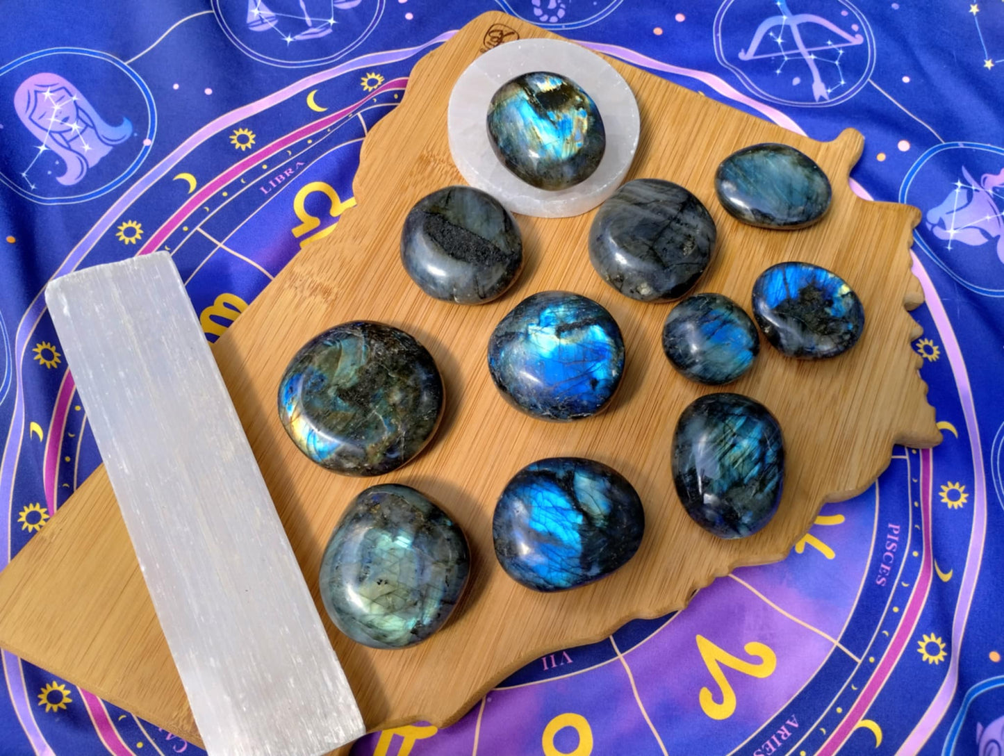Labradorite Palm Stones