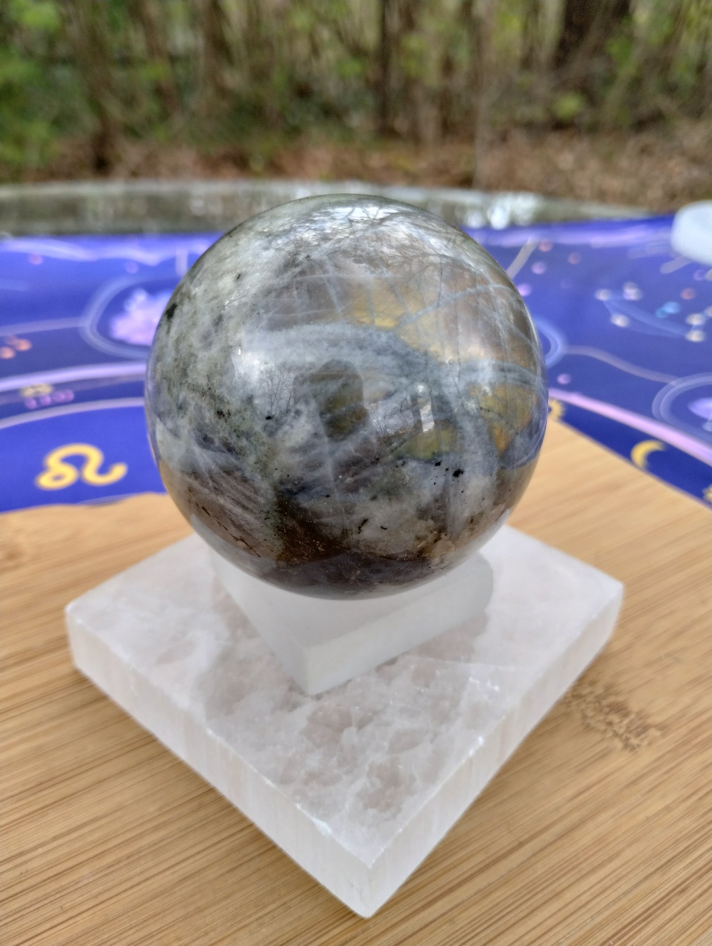 Purple Labradorite Sphere