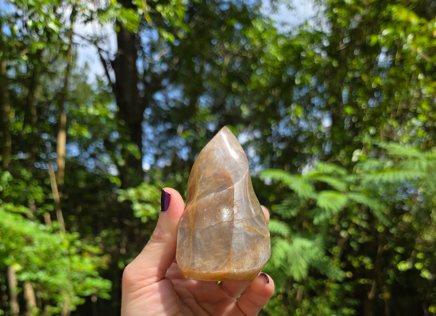 Peach Moonstone Flame