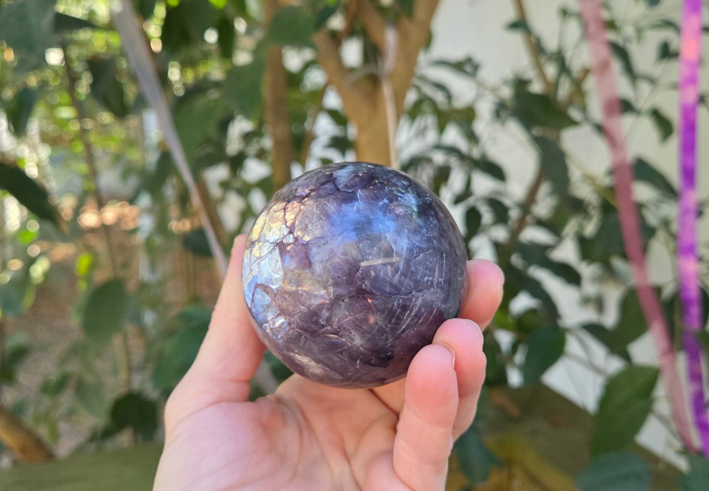 Gem Lepidolite Sphere💫