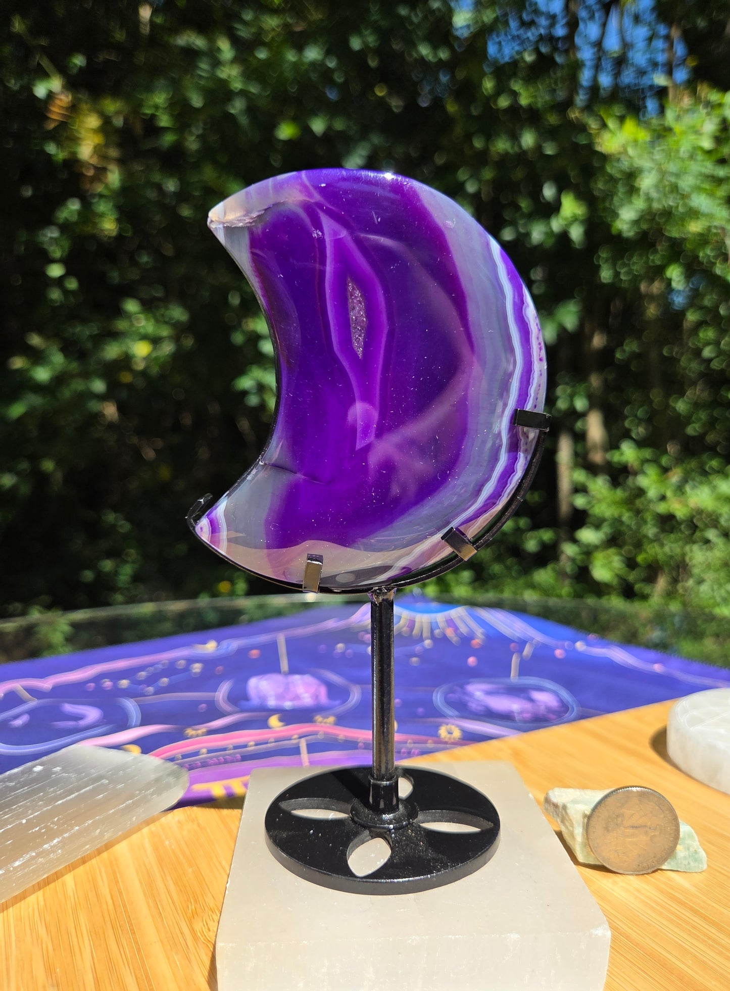 Purple Sardonyx Moon
