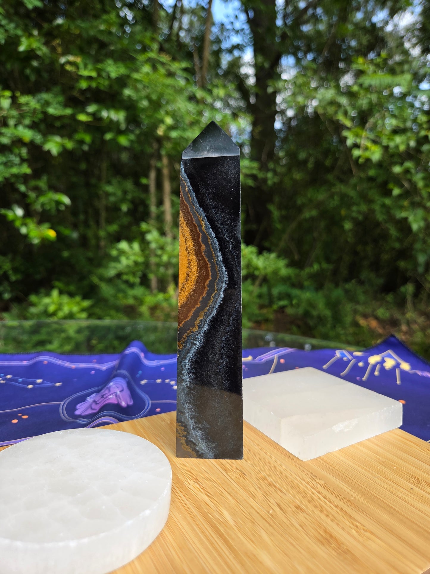 Blue Tigers Eye Tower