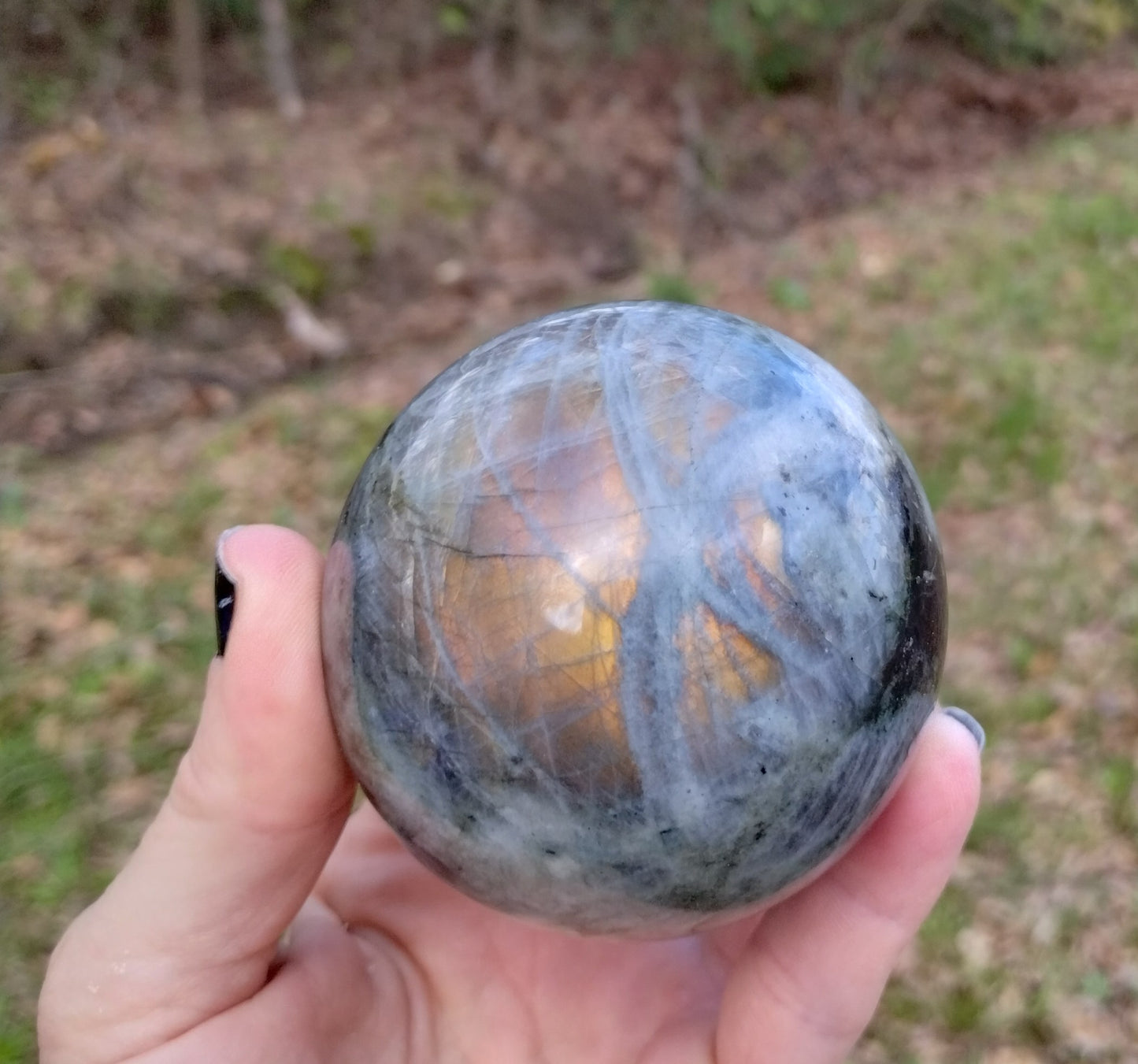 Purple Labradorite Sphere