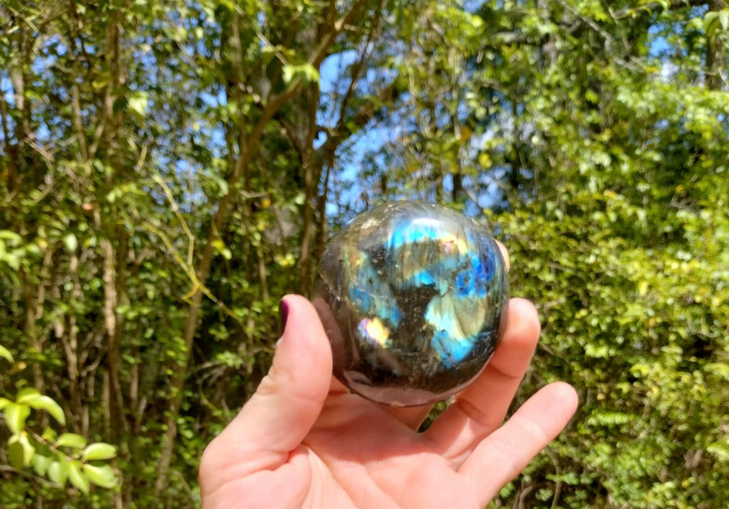 Labradorite Palm Stones