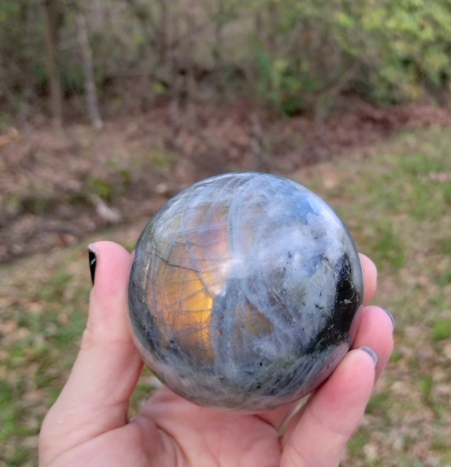 Purple Labradorite Sphere