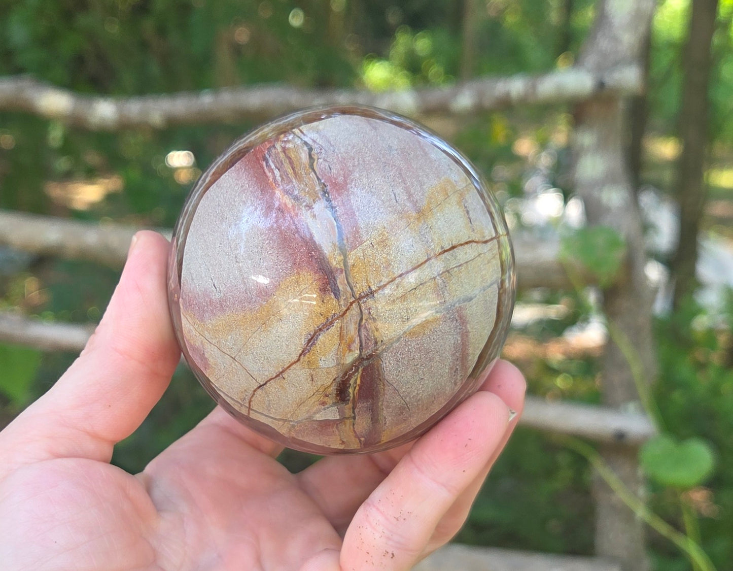 Amethyst Agate Sphere ๐