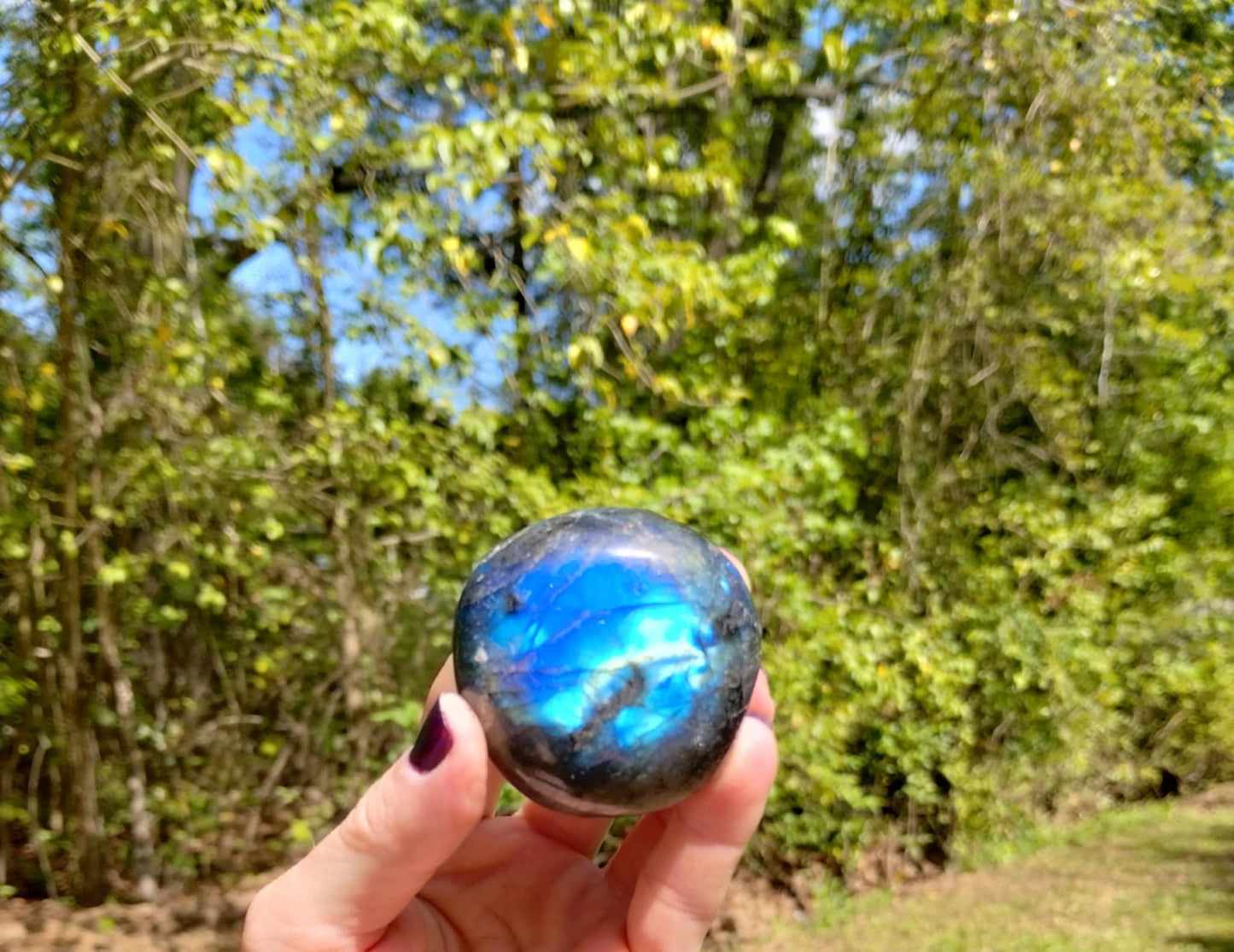 Labradorite Palm Stones