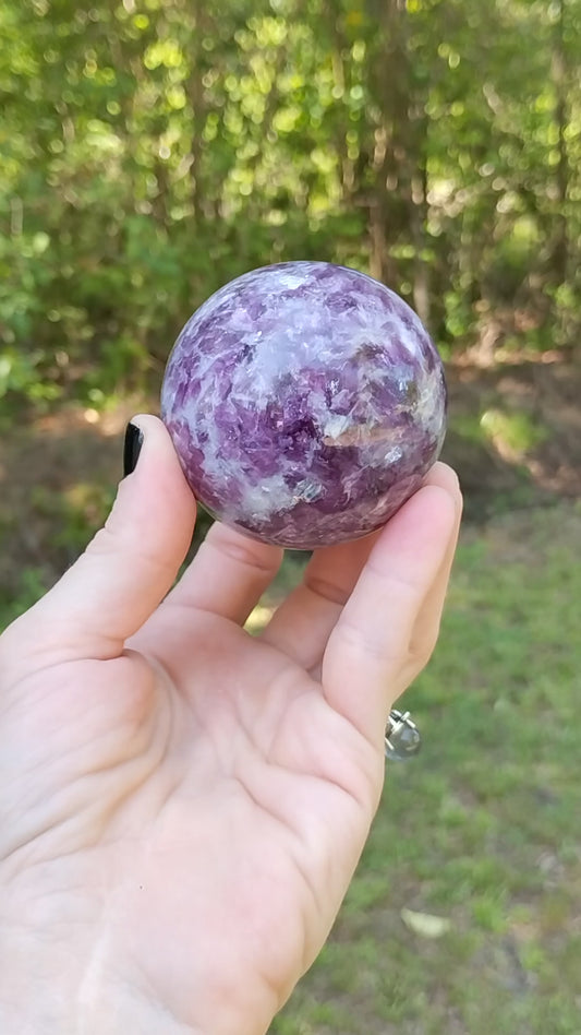 Lepidolite Sphere
