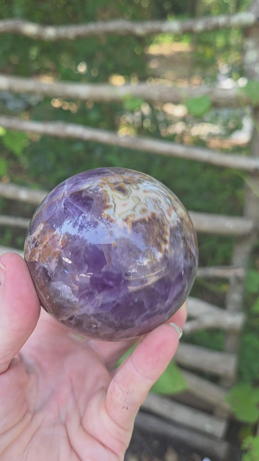 Amethyst Agate Sphere 💜