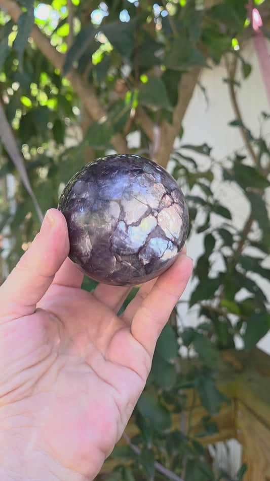 Gem Lepidolite Sphere💫