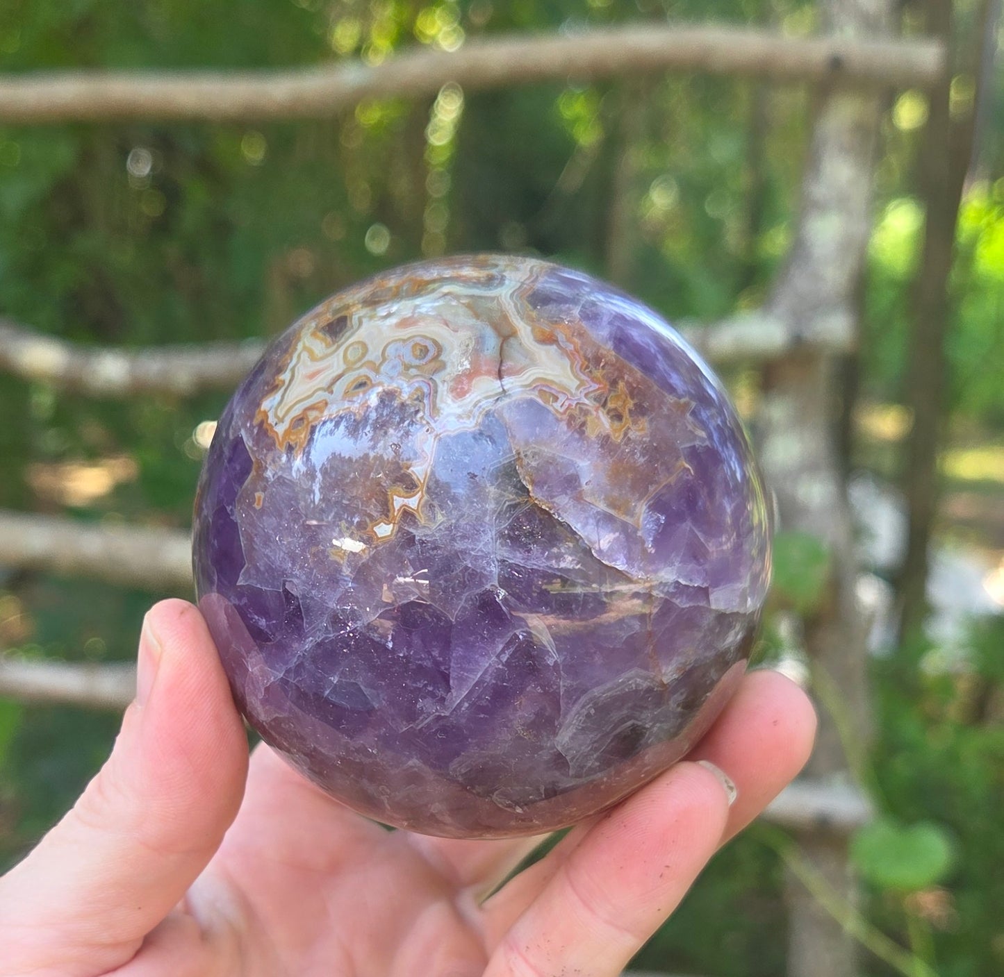 Amethyst Agate Sphere 💜