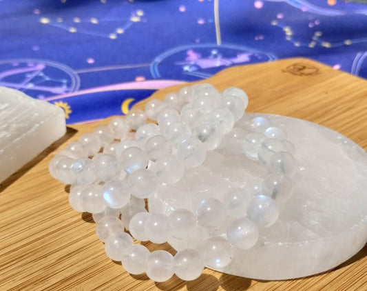 White Moonstone 🌙 Bracelets