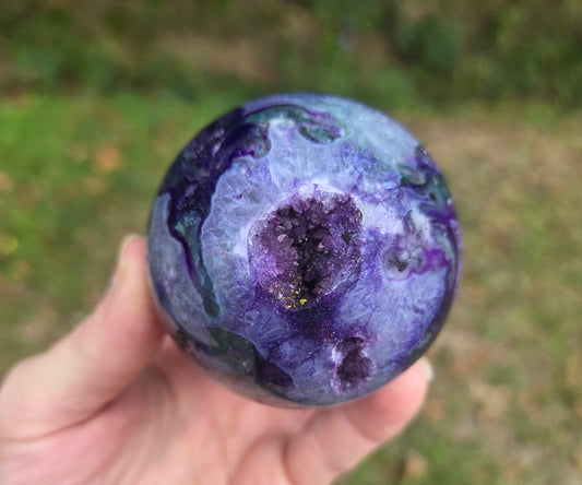 Purple Moss Agate Sphere #2