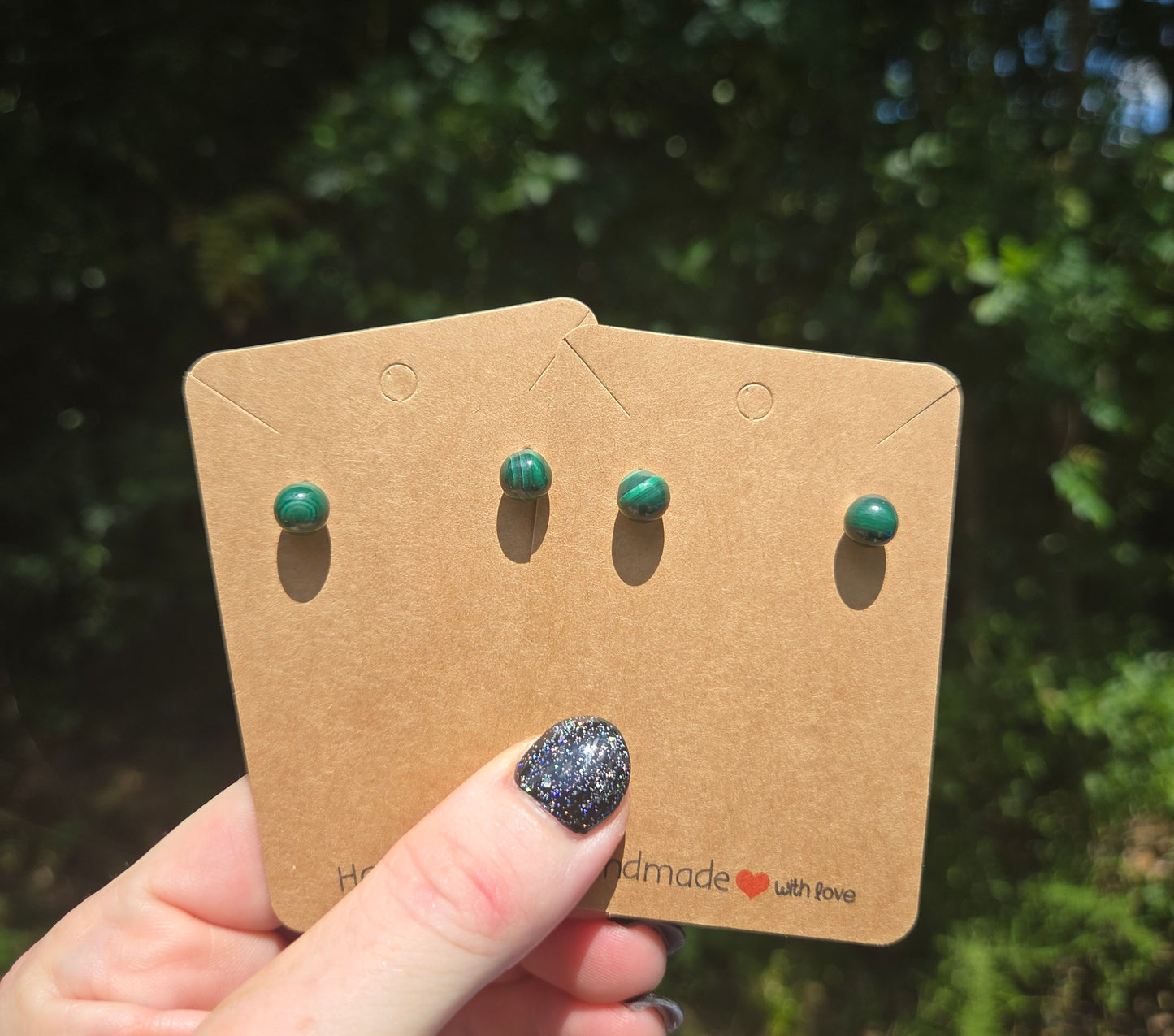 Malachite Earrings