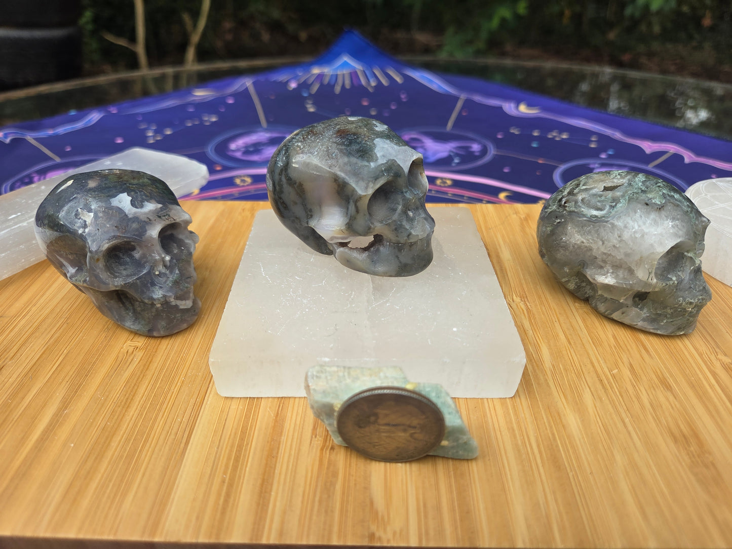Moss Agate Skulls 💀