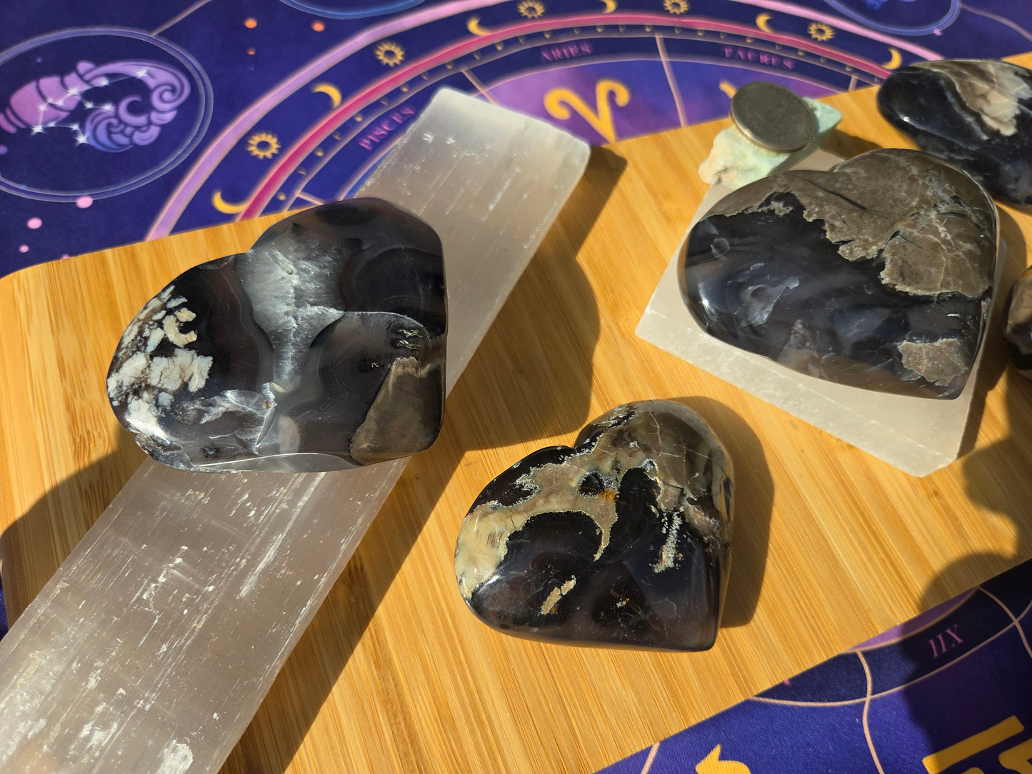 Volcano 🌋 Agate Hearts