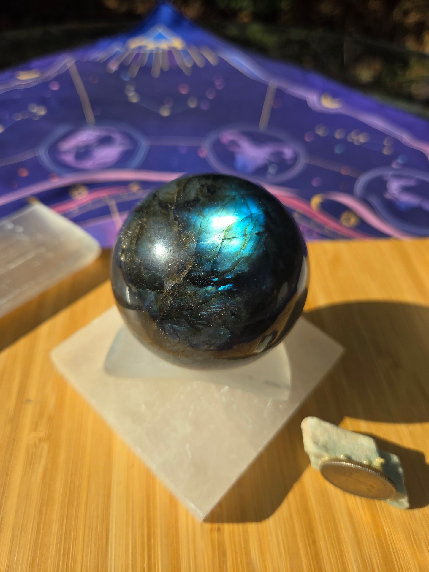 Flashy Labradorite Sphere!!!