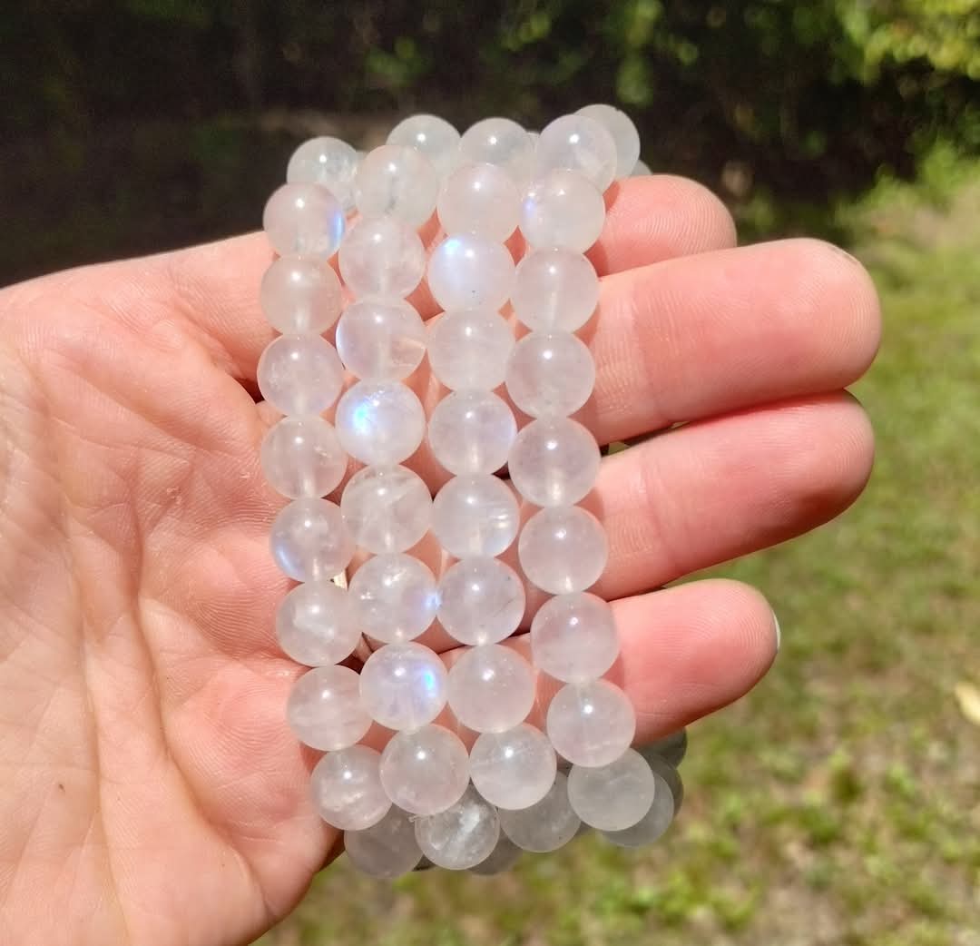 White Moonstone 🌙 Bracelets