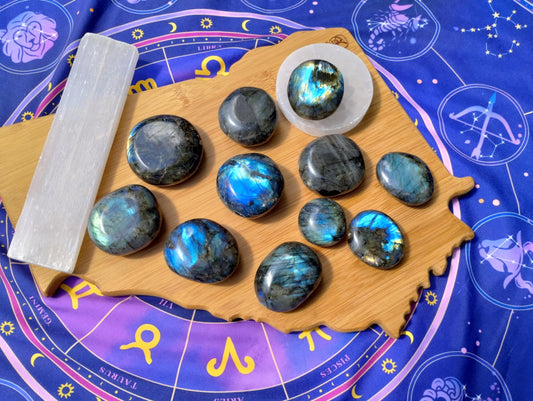 Labradorite Palm Stones