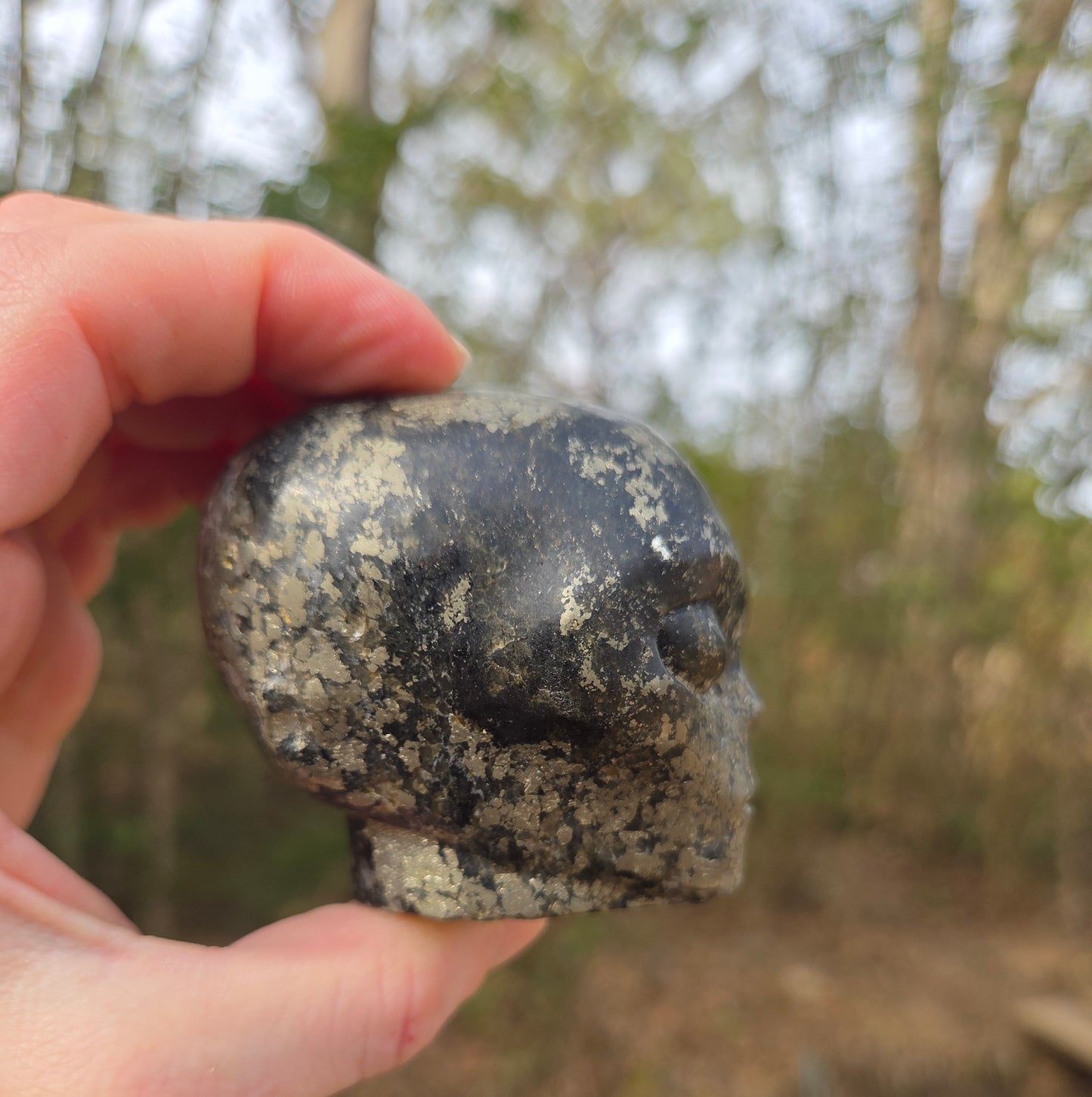 Pyrite Alien 👽 Skull