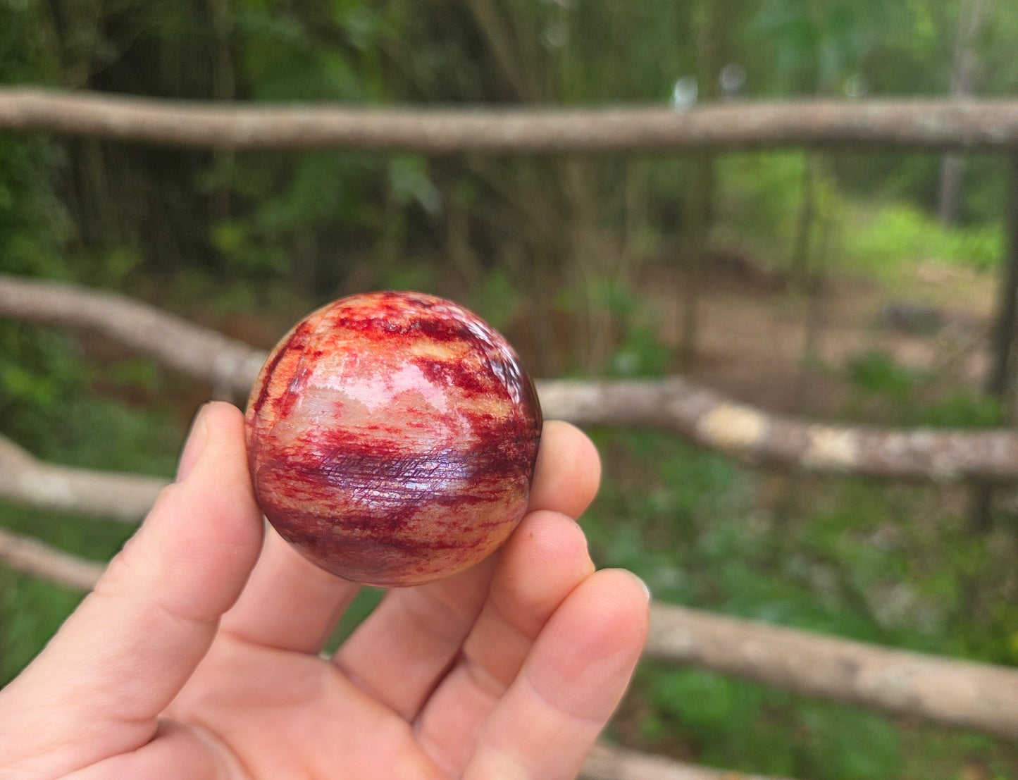 Red Moonstone 🌙 Sphere