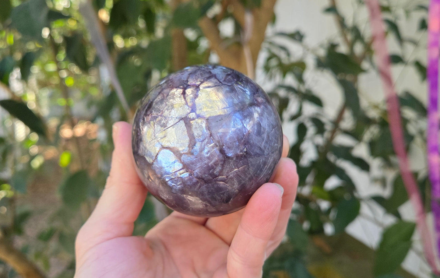 Gem Lepidolite Sphere💫