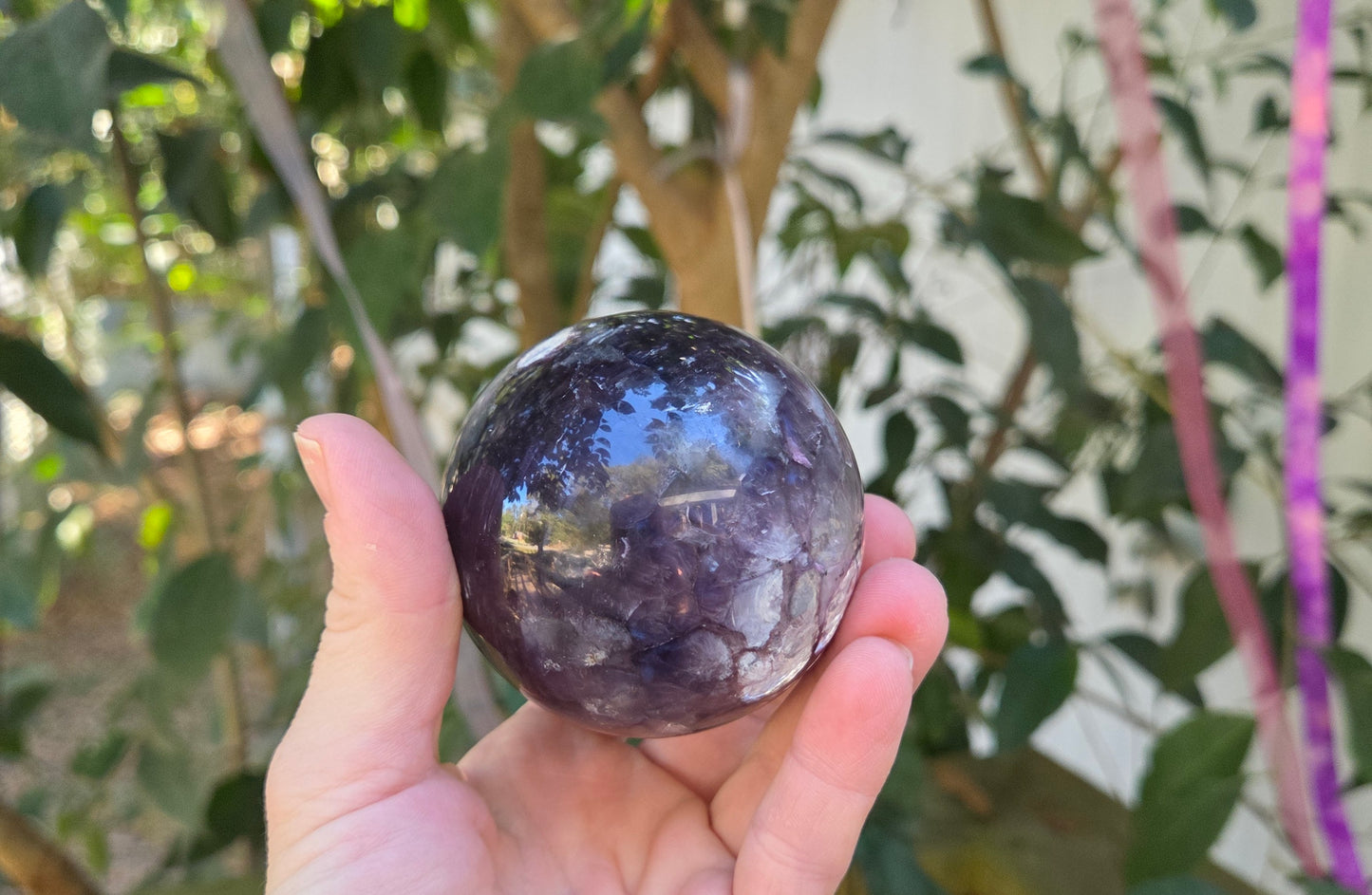 Gem Lepidolite Sphere💫