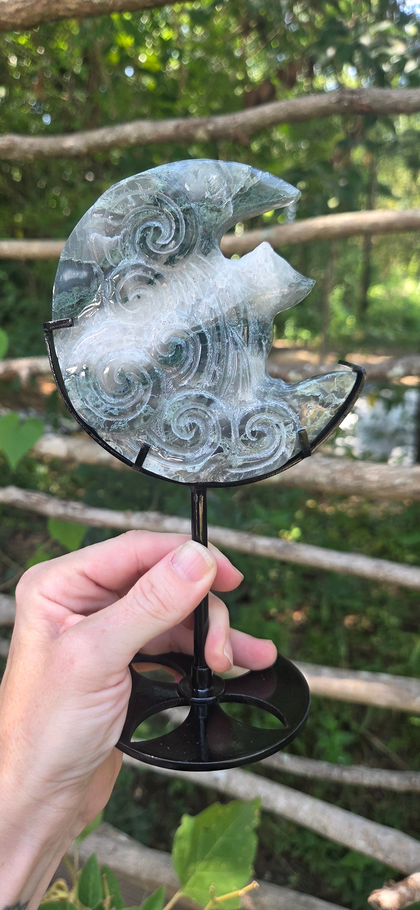 Moss Agate Fox