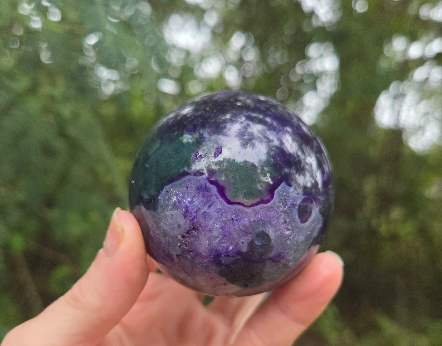 Purple Moss Agate Sphere #2