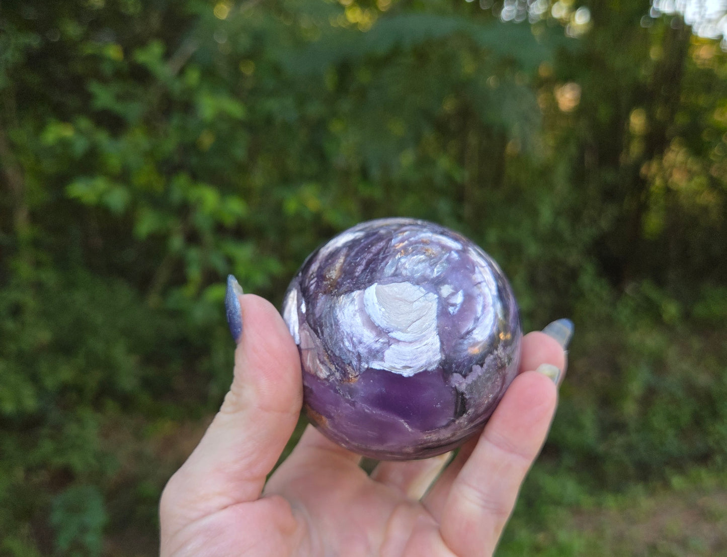 Gem Lepidolite Sphere💫