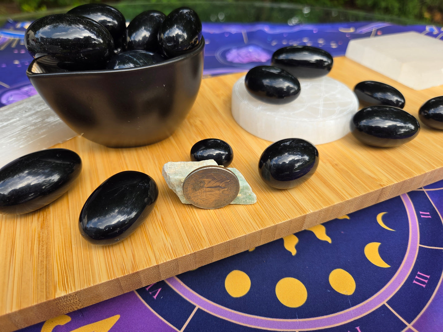 Black Obsidian Tumbles