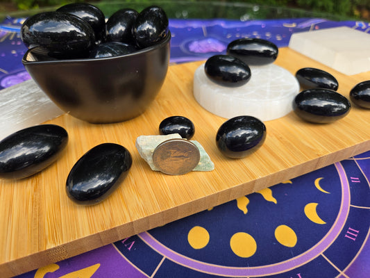 Black Obsidian Tumbles