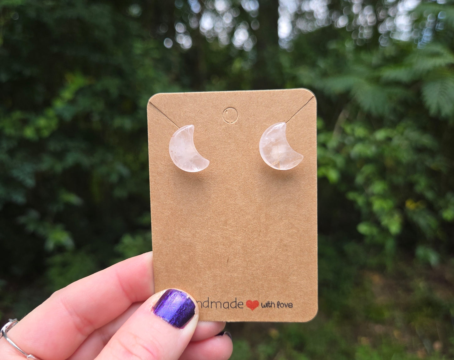 Crystal Moon Earrings