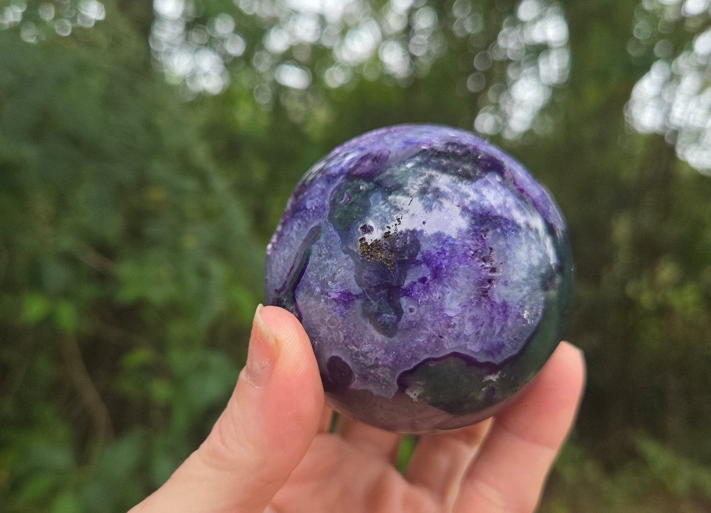 Purple Moss Agate Sphere #2