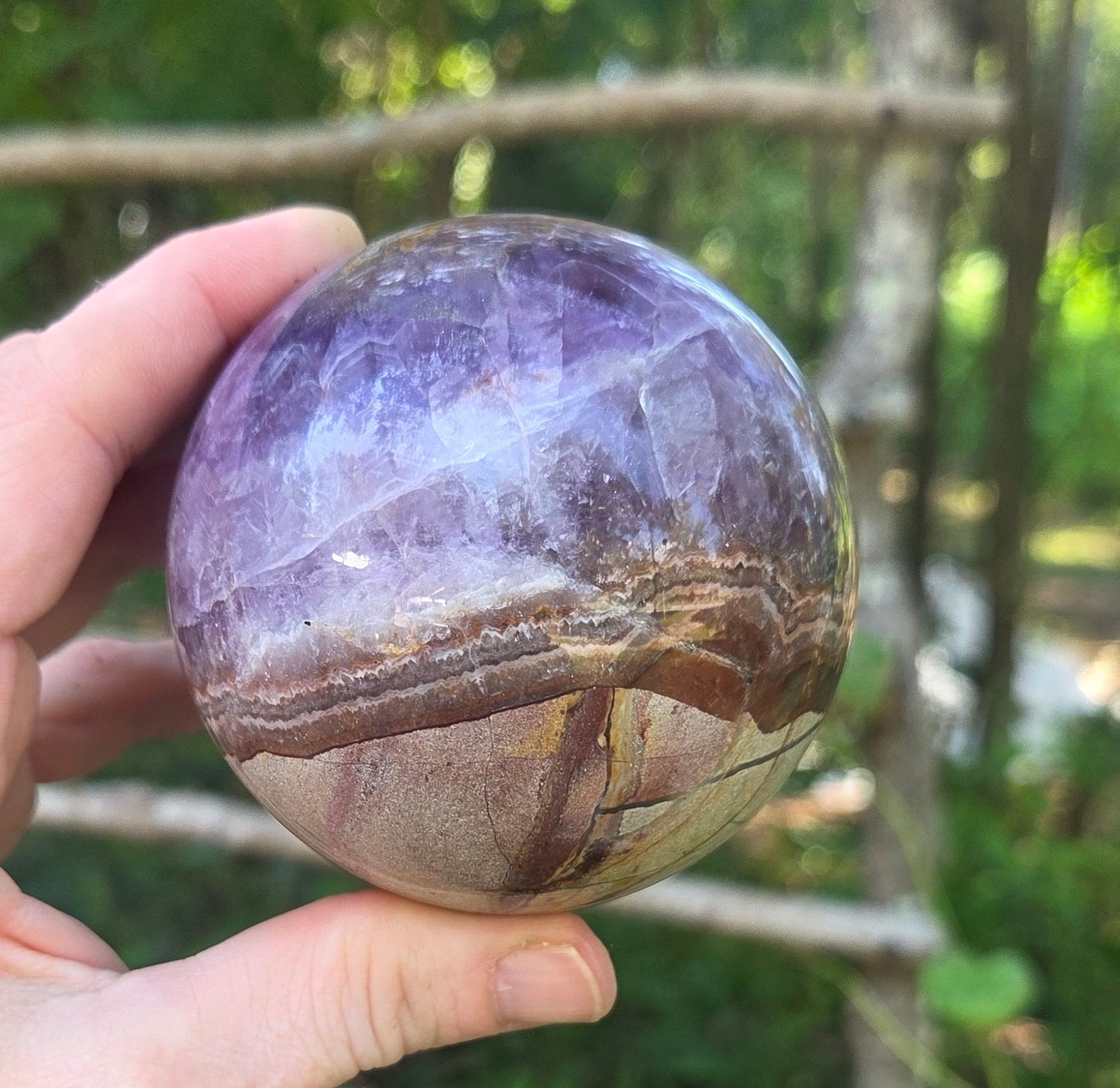 Amethyst Agate Sphere 💜