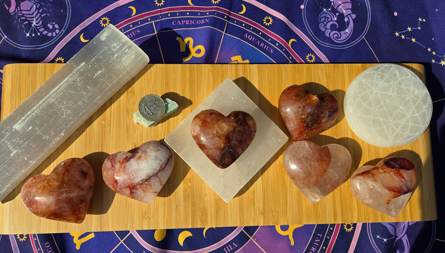 Fire 🔥 Quartz Hearts