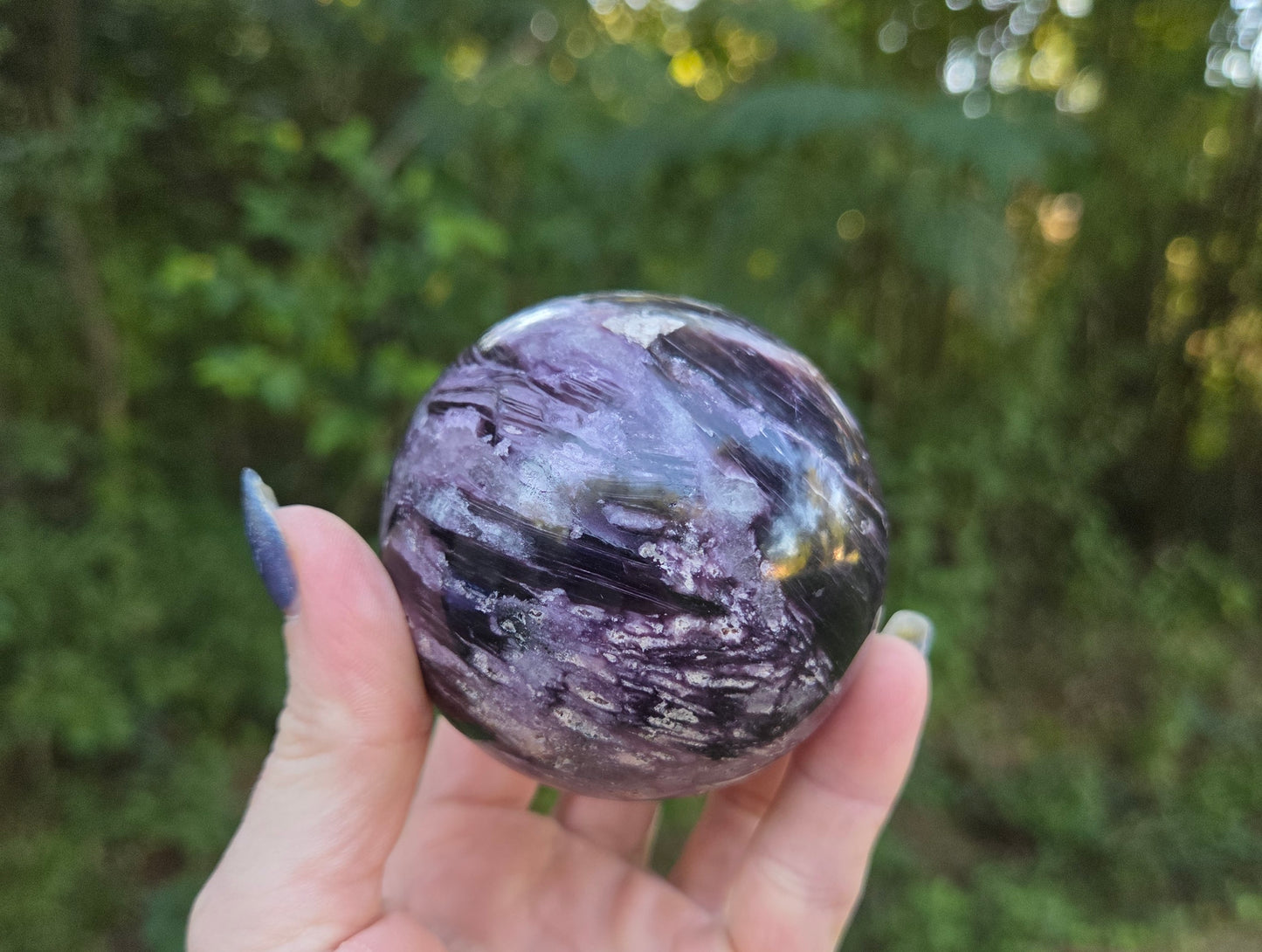 Gem Lepidolite Sphere💫