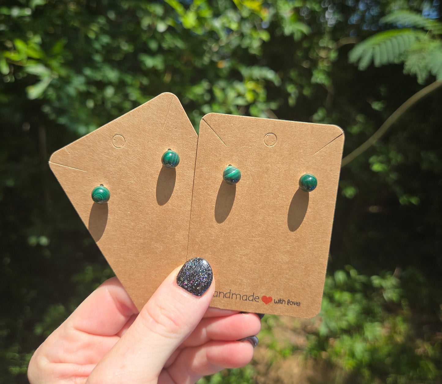 Malachite Earrings