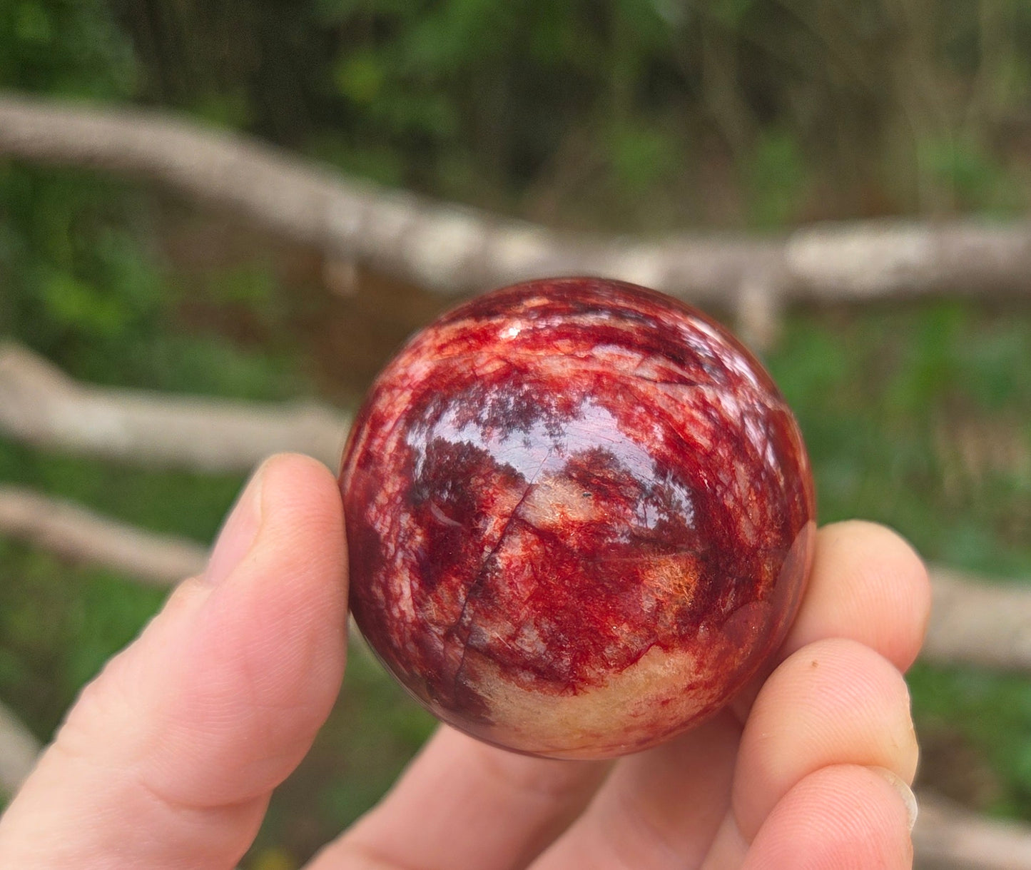 Red Moonstone 🌙 Sphere