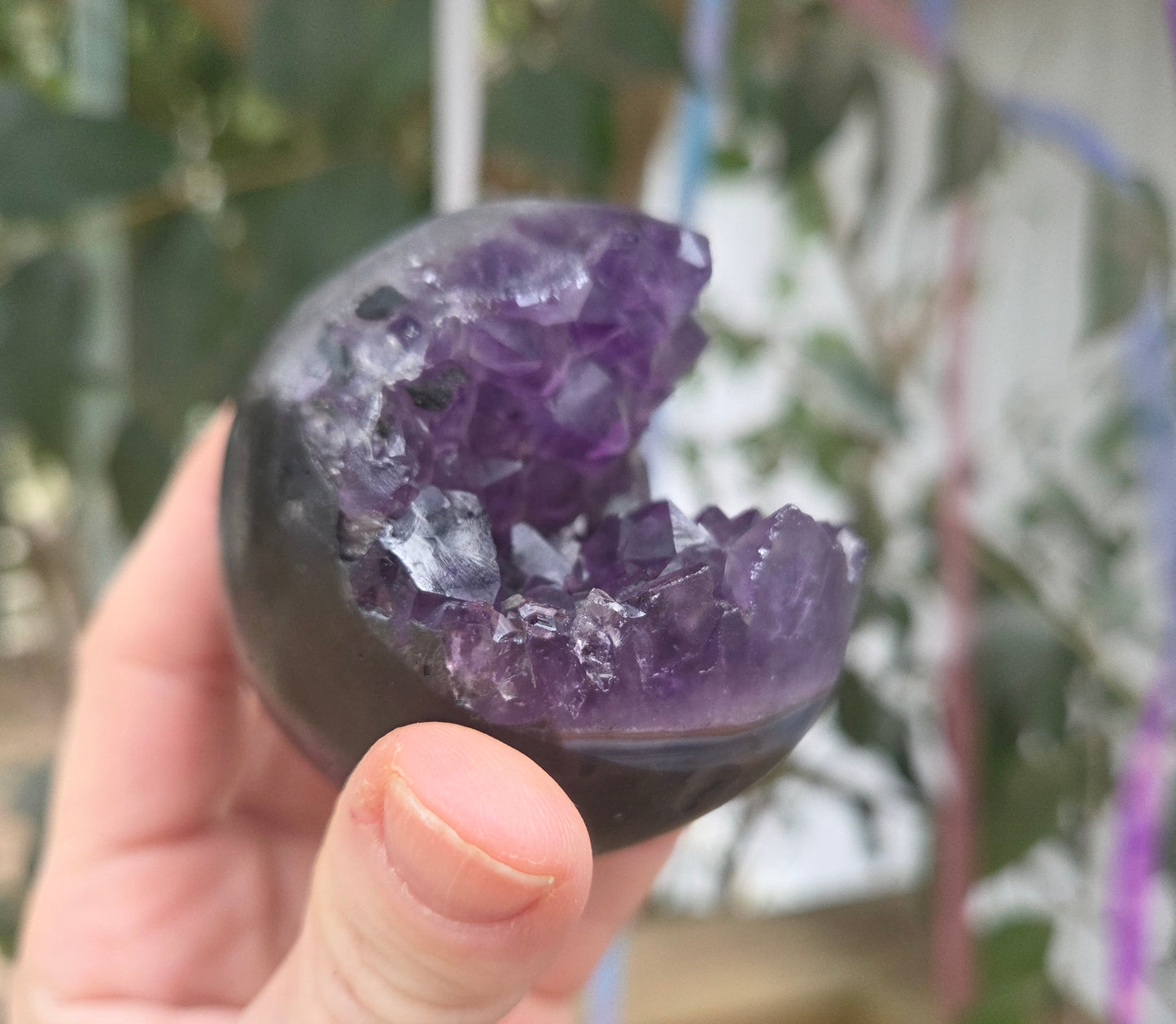 Open- faced Amethyst Sphere